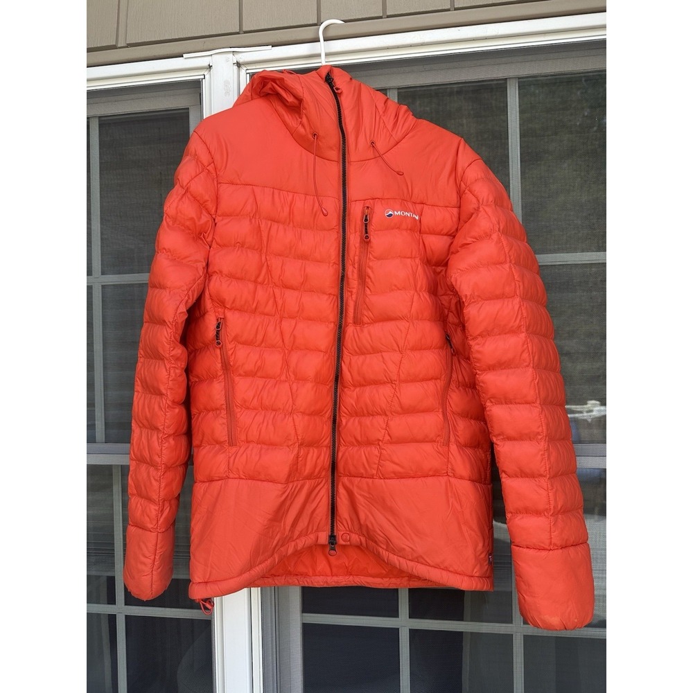 Montane Ground Control Barrier Primaloft Hooded Puffer Jacket Orange Size Small
